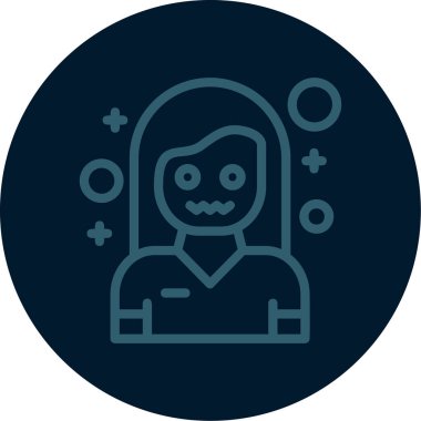 vektör kadın simgesi illüstrasyonu