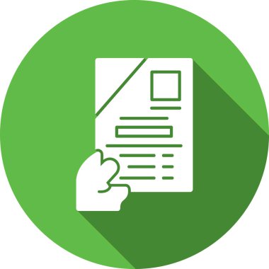 dosya vektör dairesi simgesi