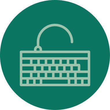 Klavye simgesi vektör illüstrasyonu