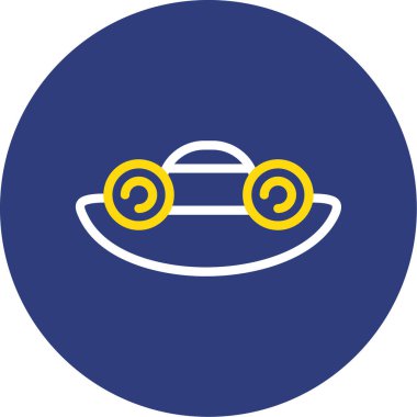 UFO modern simgesinin vektör illüstrasyonu