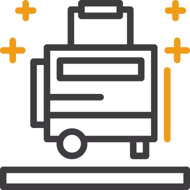 servis simgesi vektör illüstrasyonu