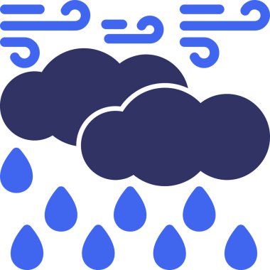 Hava durumu. Web simgesi basit illüstrasyon