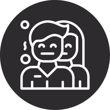 İnsan simgesinin vektör illüstrasyonu