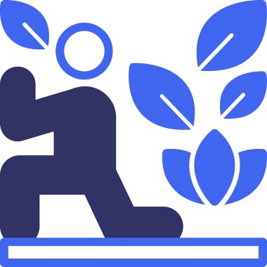 Bitki. Web simgesi basit tasarım