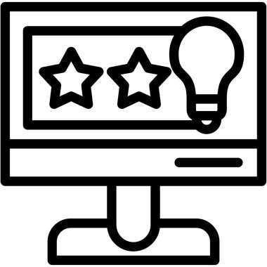 Bilgisayar. Web simgesi basit tasarım