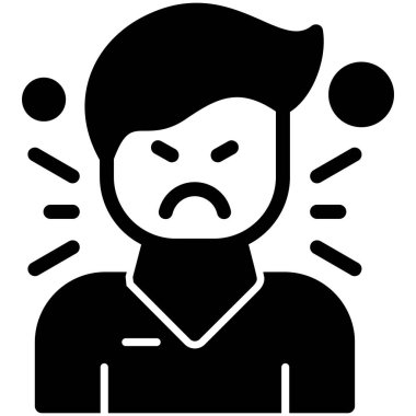 Başı ağrıyan adam, baş ağrısı ikonu