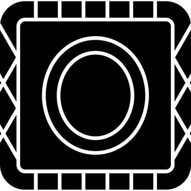 Tek bir simge kamerasının vektör illüstrasyonu