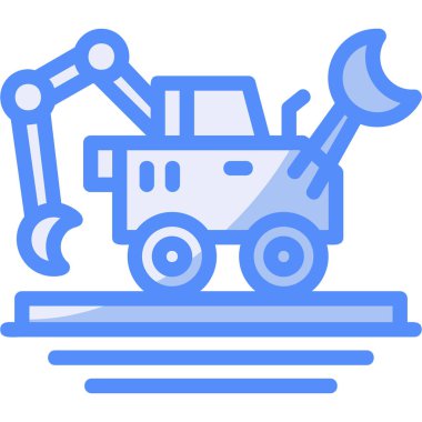 Kazıcı. Web simgesi basit illüstrasyon