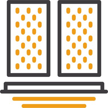 Pencere web simgesi, basit vektör illüstrasyonu