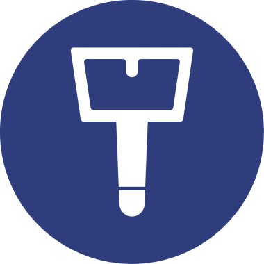 kürek simgesi vektör illüstrasyonu