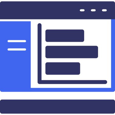 Web simgesi tasarımı, vektör illüstrasyonu