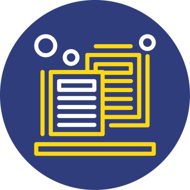 Belge simgesinin vektör illüstrasyonu