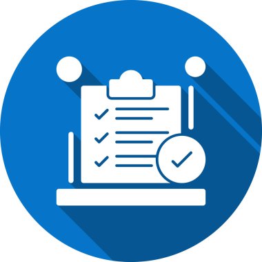 Kontrol listesi simgesi vektör illüstrasyonu