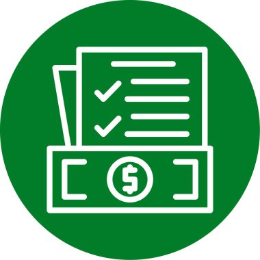 Fatura. Web simgesi basit illüstrasyon