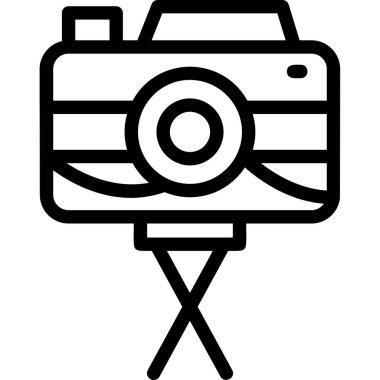 Kamera. Web simgesi basit illüstrasyon