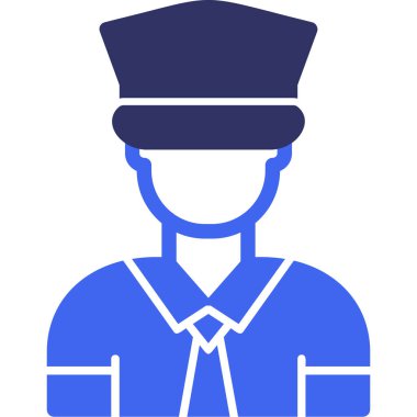 polis simgesi vektör illüstrasyonu