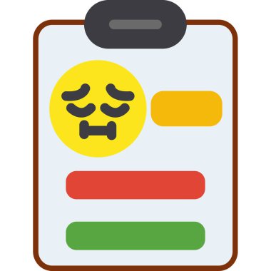 vector illustration of a sad face icon