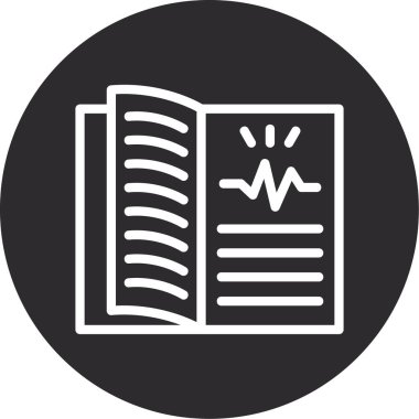 Kitap simgesinin vektör illüstrasyonu