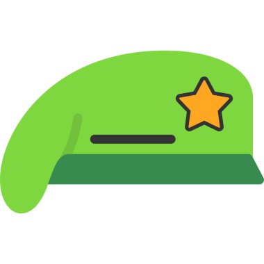 Şapka simgesi vektör illüstrasyonu