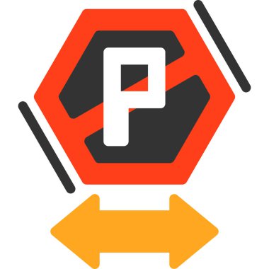 İşareti simgesi Otopark, illüstrasyon vektör