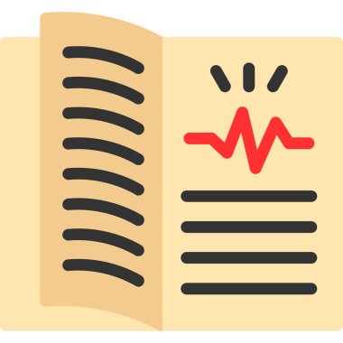 kardiyograf vektör simgesi modern basit vektör illüstrasyonu