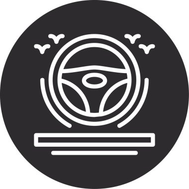 Vektör illüstrasyonu, araba simgesi