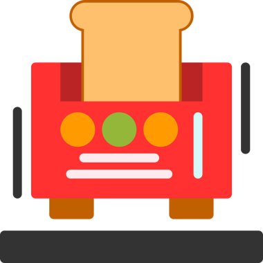 araba yemeği simgesi düz stil