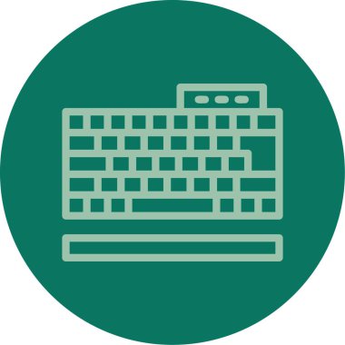 Bilgisayar klavye simgesini, vektör çizim