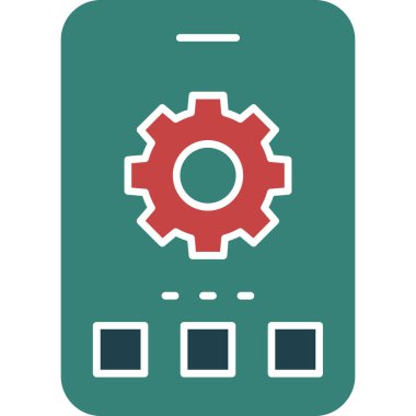 cep telefonu ikonu vektör illüstrasyonu