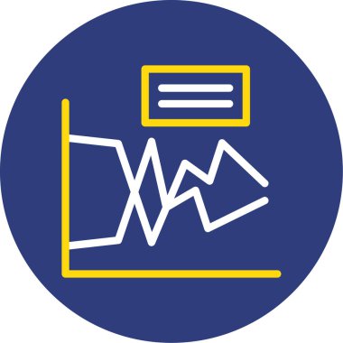 grafik simgesinin vektör illüstrasyonu