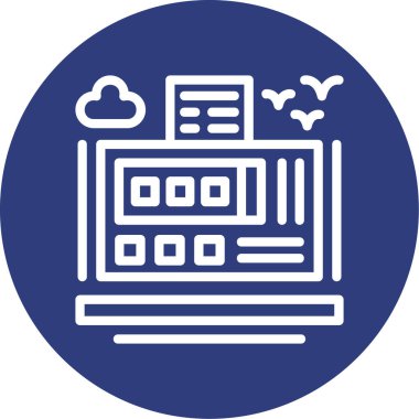 seo modern simgesinin vektör illüstrasyonu