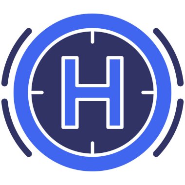 Hastane Simgesi Vektör İllüstrasyonu