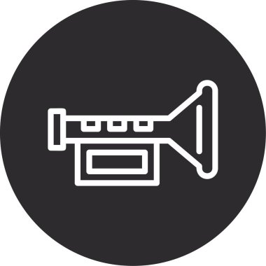 megafon simgesinin vektör illüstrasyonu