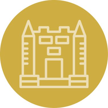 Mimari yapı şehir simgesi taslak biçiminde