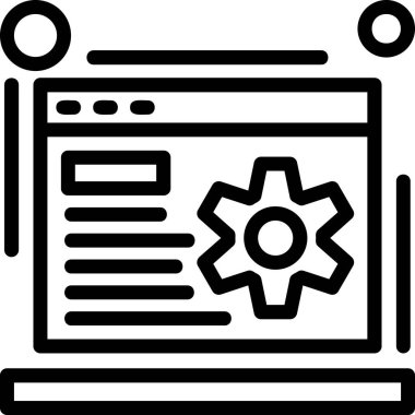 bilgisayar ayarları simgesi, özet biçimi