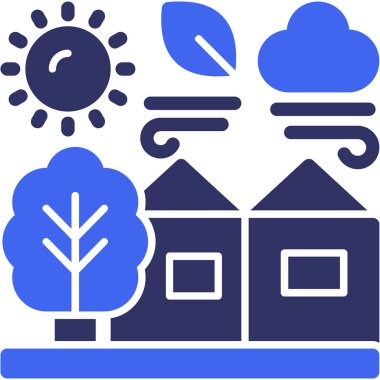 iklimi ısıtan güneş simgesi ana hatlarıyla