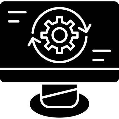 Simge, vektör illüstrasyonu ayarlanıyor