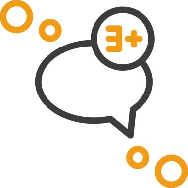 Sohbet mesajı vektör illüstrasyonu