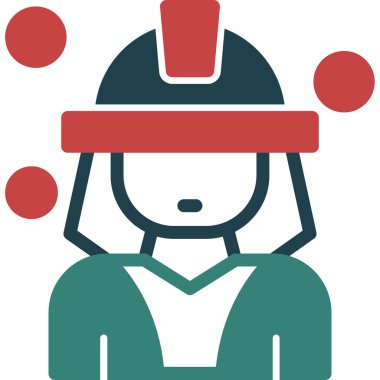 Kadın avatar. Basit tasarım