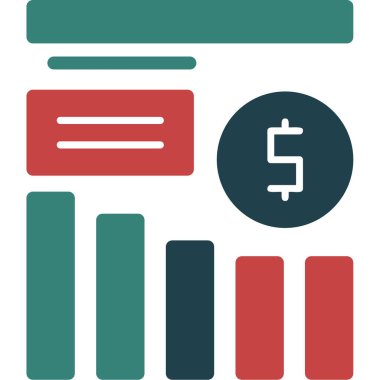 Dolar simgesi vektör illüstrasyonu.