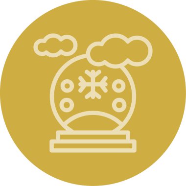 Kar simgesinin vektör illüstrasyonu