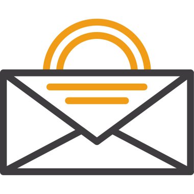 E- posta simgesi vektör illüstrasyonu