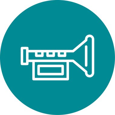 Megafon ikonu vektör illüstrasyonu