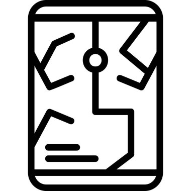 bilet simgesi, basit tasarım