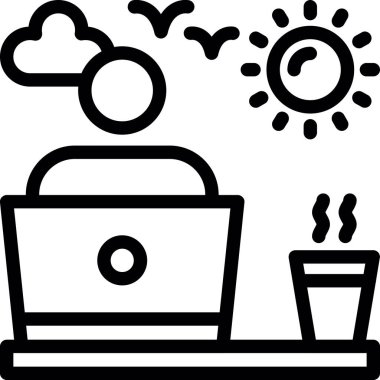 içecek içecek ikonu ana hatlarıyla