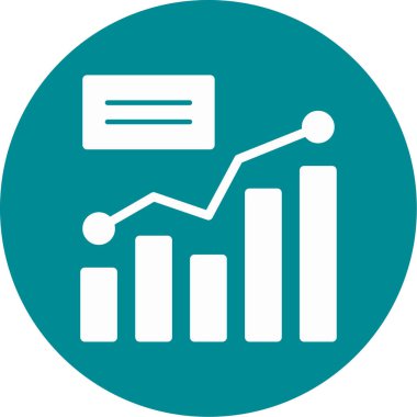 analitik grafik vektör illüstrasyon simgesi