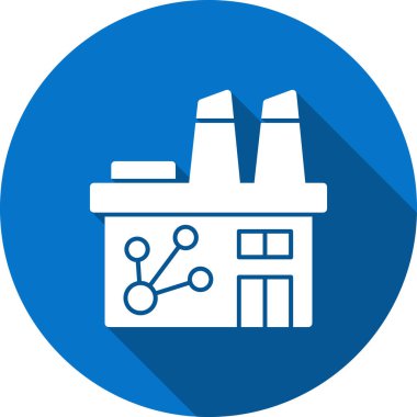 Bina. Web simgesi basit illüstrasyon