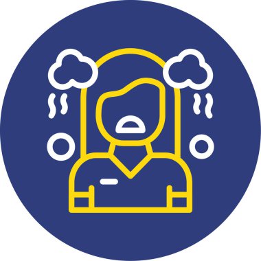 Adamım. Web simgesi basit illüstrasyon