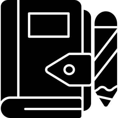 Kitap. Web simgesi basit illüstrasyon