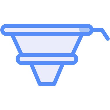 seo huni renk ikon vektörü. iki huni işareti. izole edilmiş sembol çizimi